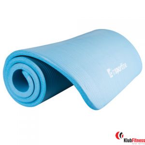 Mata do ćwiczeń fitness INSPORTLINE Fity 140x61x1,5 cm niebieska