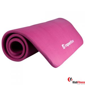 Mata do ćwiczeń fitness INSPORTLINE Fity 140x61x1,5 cm purpurowa