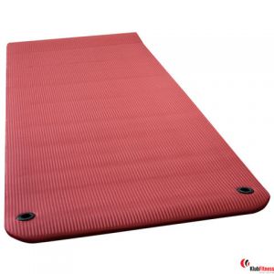 Mata do ćwiczeń fitness STAYER SPORT 180x60x1,5cm z otworami czerwona