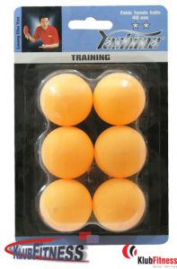 Piłeczki ping-pong YASHIMA TRAINING, 6 sztuk, pomarańczowe