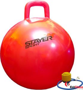 Piłka skacząca STAYER śr.: 50[cm], czerwona